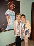 Jeannie Seely, with Miss Minnie behind us, in Jeannie's Opry dressing room